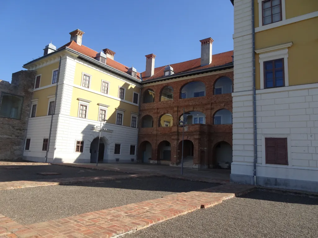The arcaded courtyard of the Odescalchi castle in Ilok