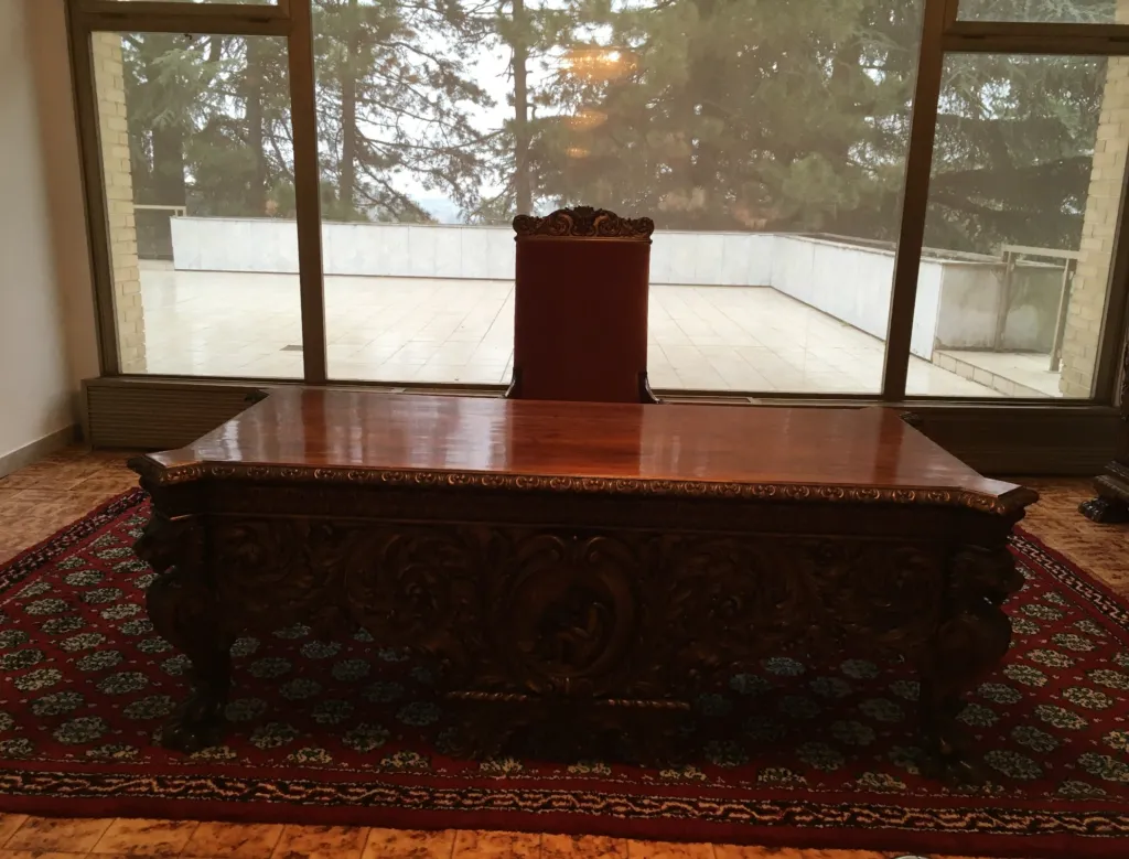 Josip Broz Tito's desk and study on display at the Museum of Yugoslavia